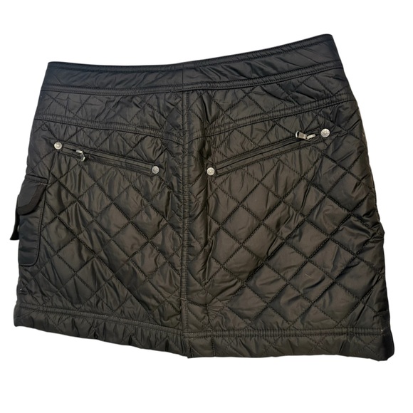 Athleta | Snow Stomper Quilted Puffer Mini Skirt Asphalt / black Size 0 - Picture 6 of 6